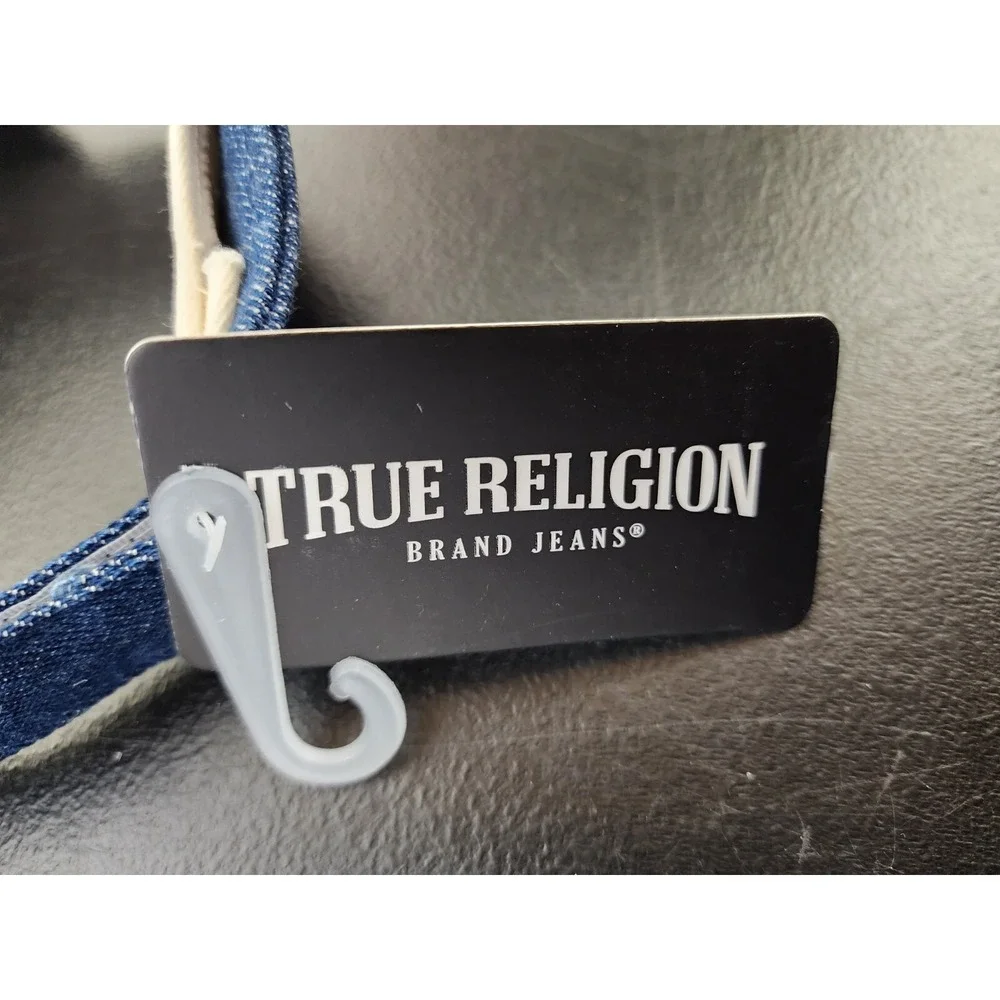 True Religion Buddha Denim Visor‎ Adjustable Strap Hat One Size Unisex Adult